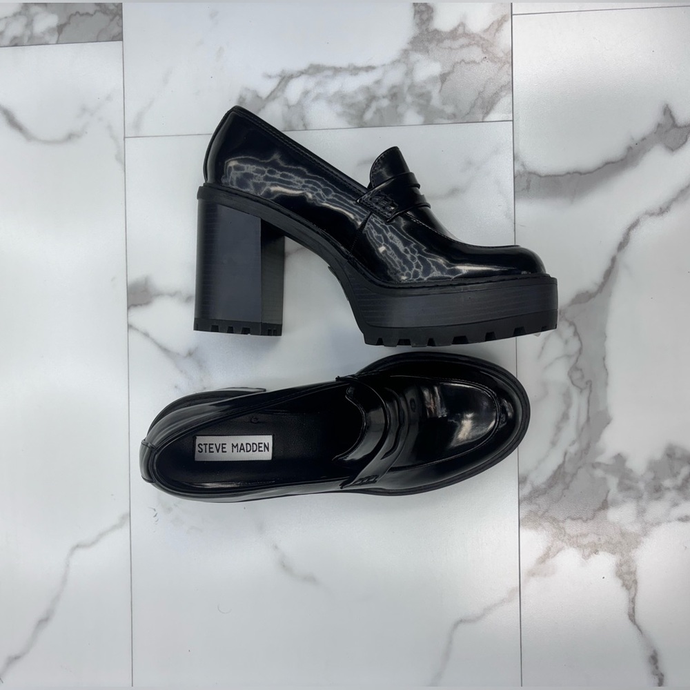 Steve Madden Kimberly heels in black, size 8.